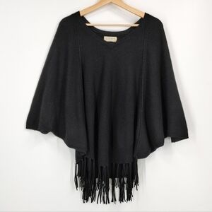 Velvet by Graham & Spencer Cashmere Fringe Poncho